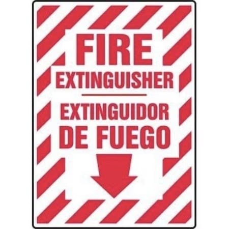 Accuform BILINGUAL FIRE Safety Sign FIRE SBMFXG931VS SBMFXG931VS